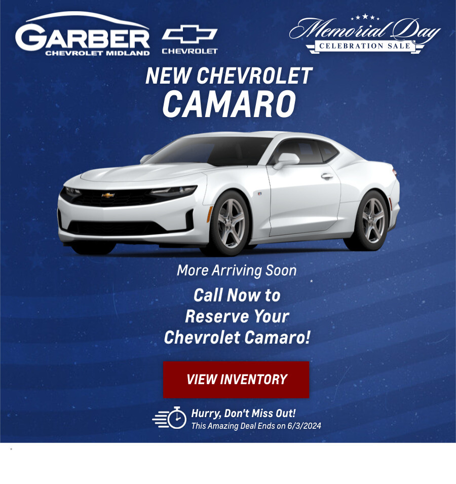 New Chevrolet Camaro Current Deals and Offers in Midland, MI