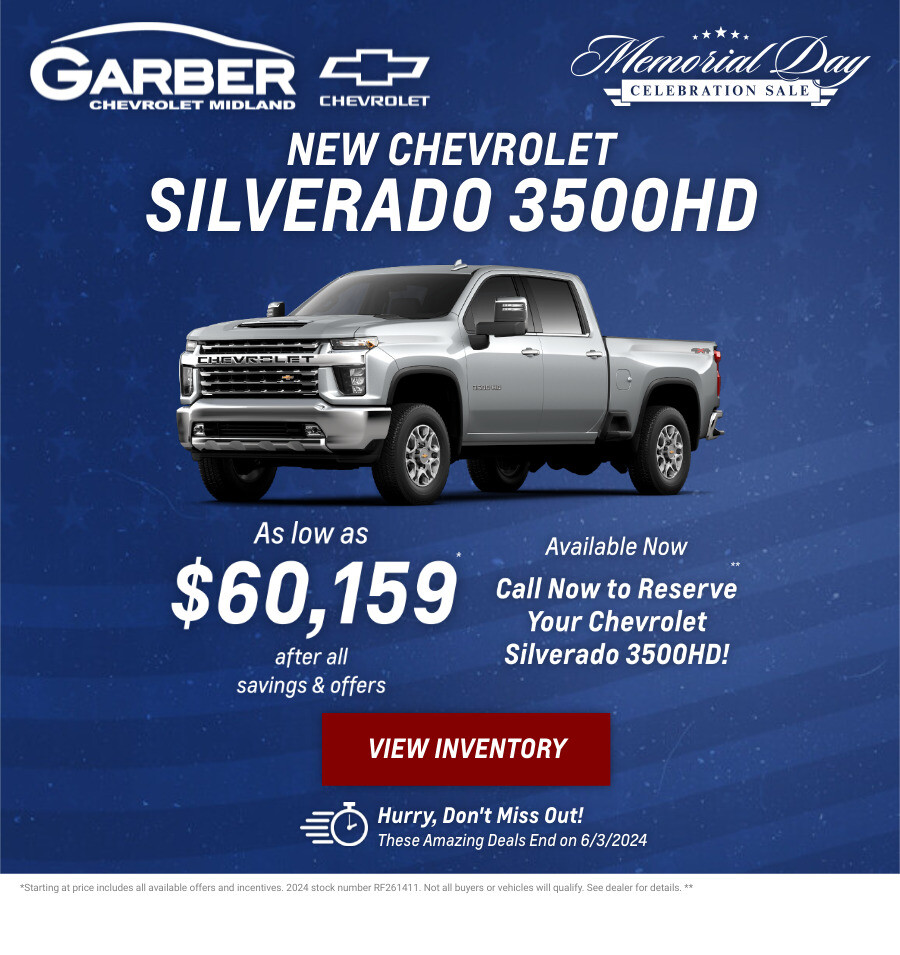 New Chevrolet Silverado Current Deals and Offers in Midland, MI