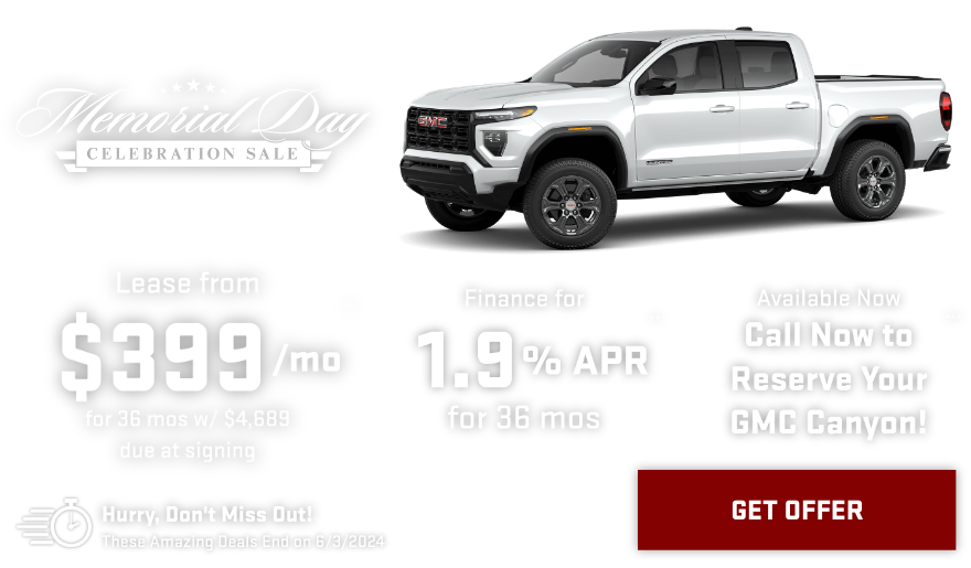 New GMC Canyon Current Deals and Offers in Delray Beach, FL