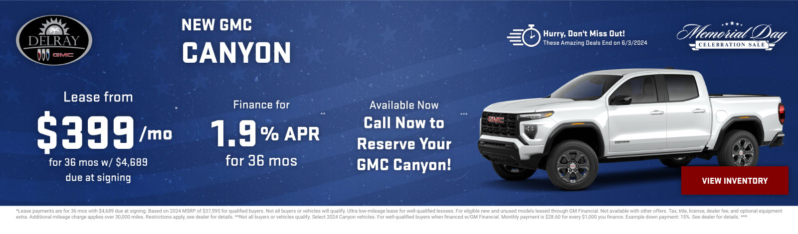 New GMC Canyon Current Deals and Offers in Delray Beach, FL