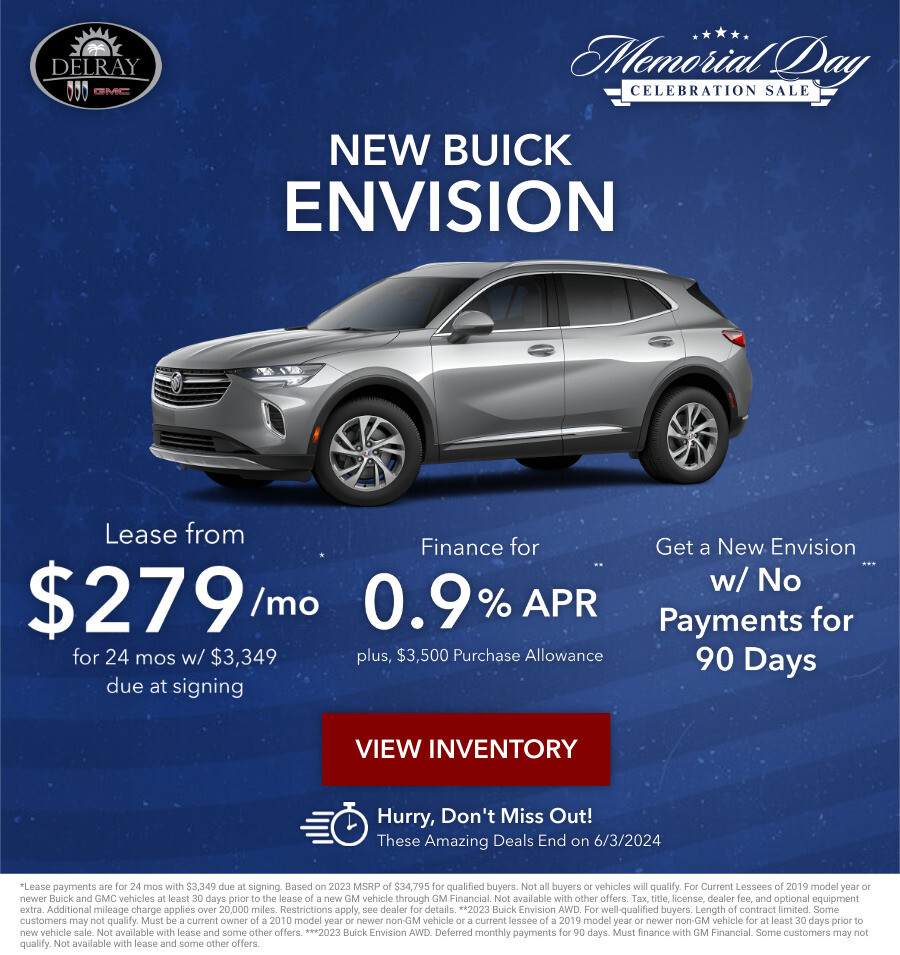 New Buick Envision Current Deals and Offers in Delray Beach, FL