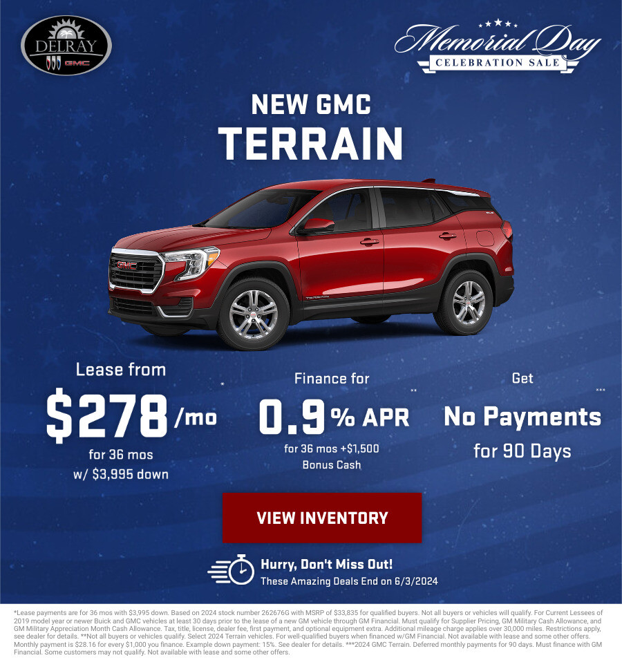 New GMC Terrain Current Deals and Offers in Delray Beach, FL