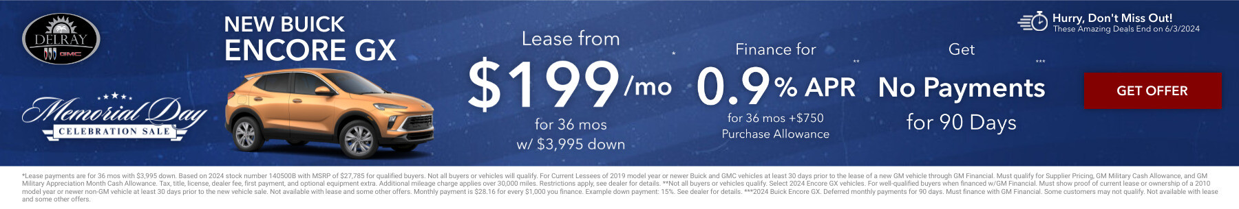 New Buick Encore GX Current Deals and Offers in Delray Beach, FL