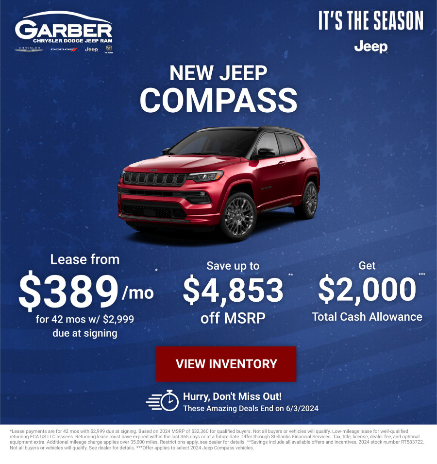 New Jeep Compass Current Deals and Offers in Green Cove Springs, FL