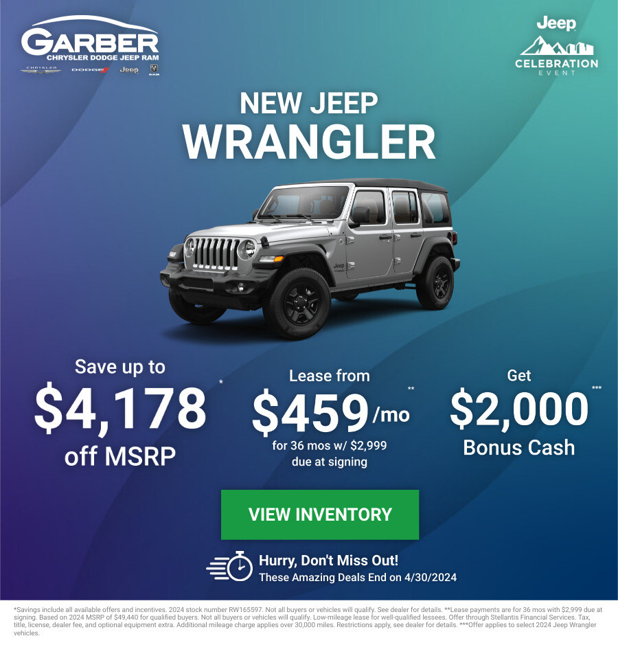 New Jeep Wrangler Current Deals and Offers in Green Cove Springs, FL