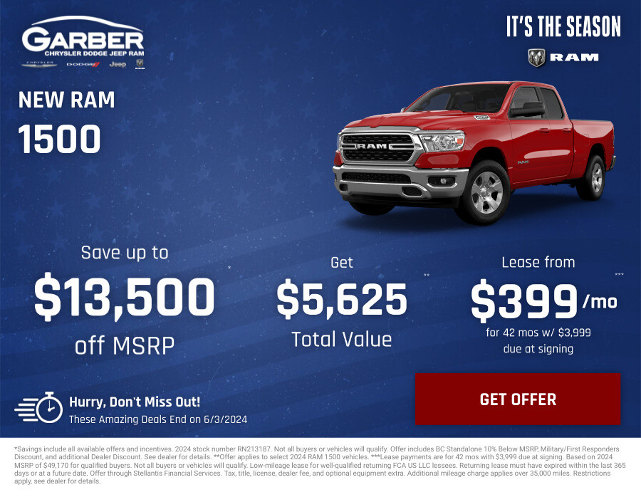 New RAM 1500 Current Deals and Offers in Green Cove Springs, FL