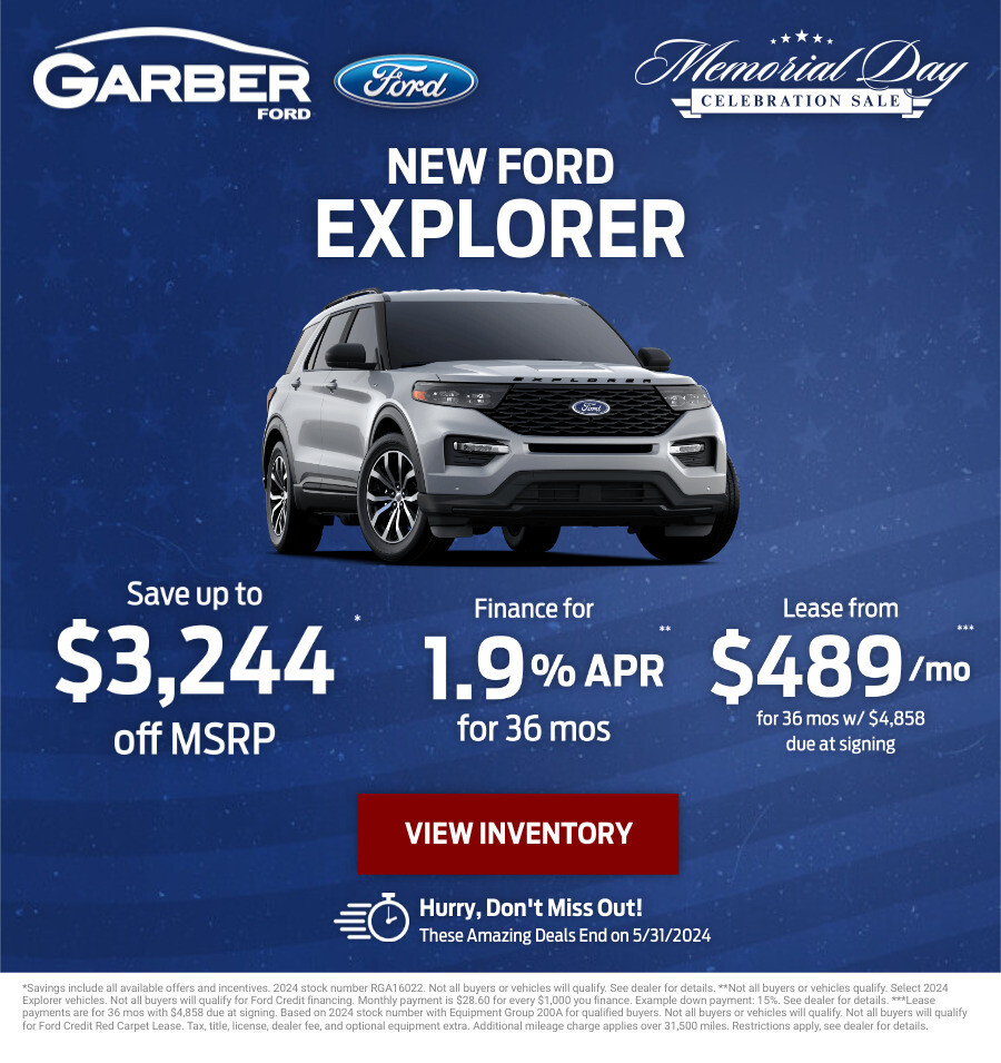 New Ford Explorer Current Deals and Offers in Green Cove Springs, FL