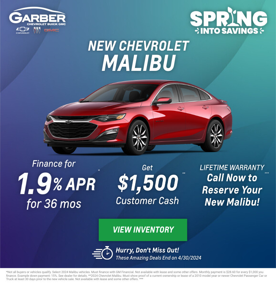 New Chevrolet Malibu Current Deals and Offers in Green Cove Springs, FL