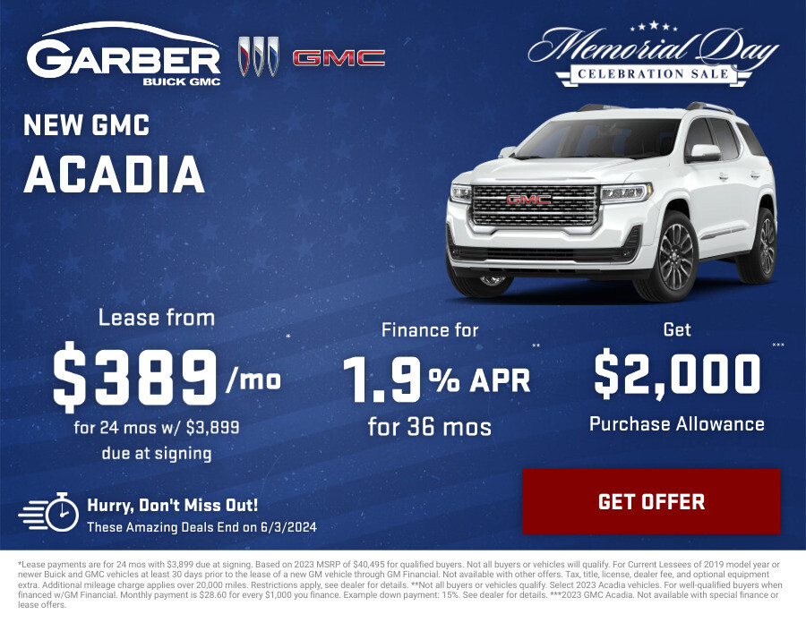 New GMC Acadia Current Deals and Offers in Fort Pierce, FL