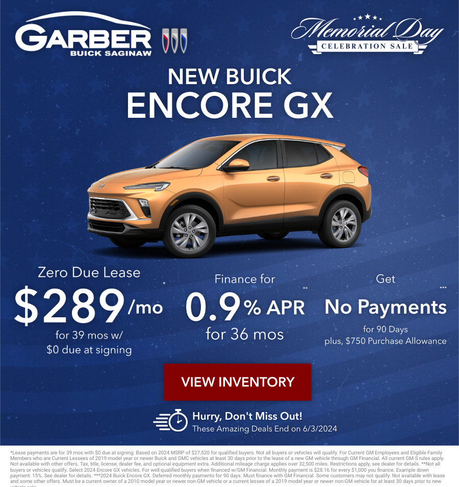 New Buick Encore GX Current Deals and Offers in Saginaw, MI