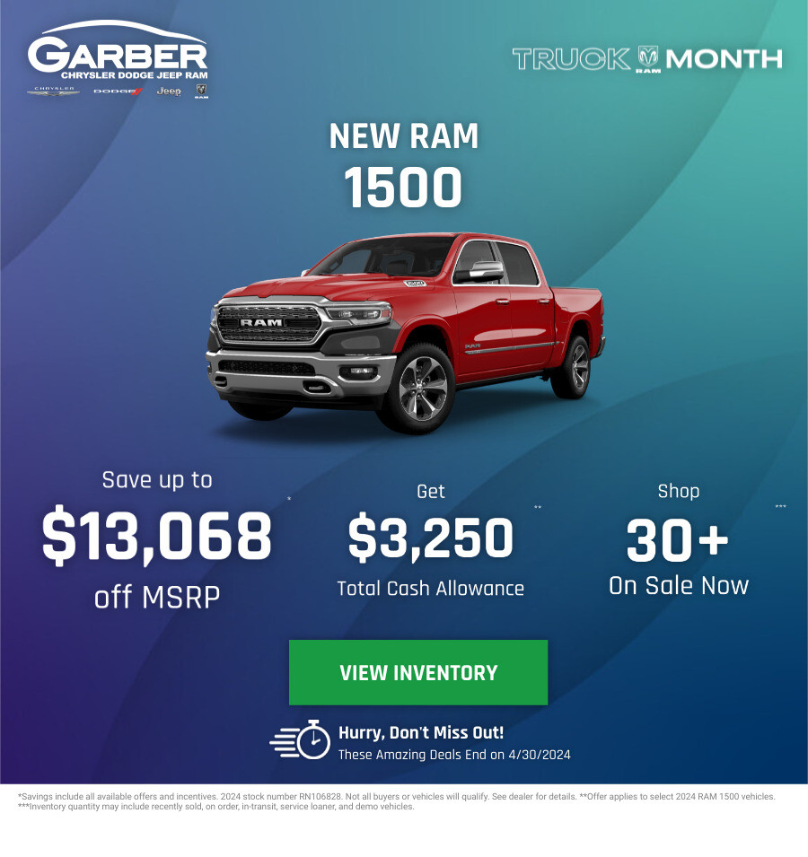 New RAM 1500 Current Deals and Offers in Saginaw, MI