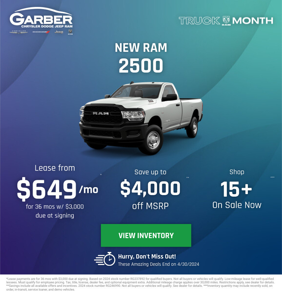 New RAM 2500 Current Deals and Offers in Saginaw, MI