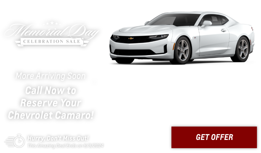 New Chevrolet Camaro Current Deals and Offers in Chesaning, MI