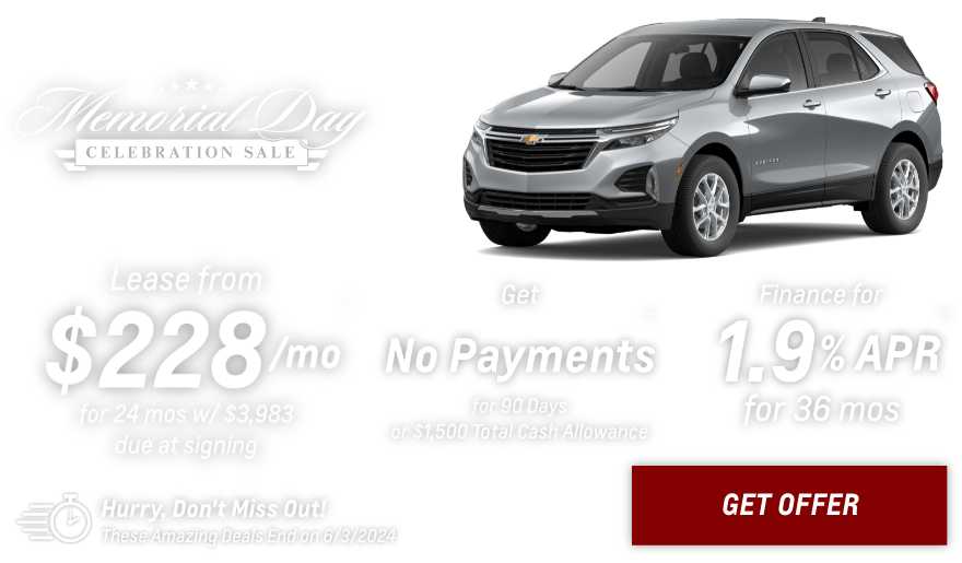 New Chevrolet Equinox Current Deals and Offers in Chesaning, MI