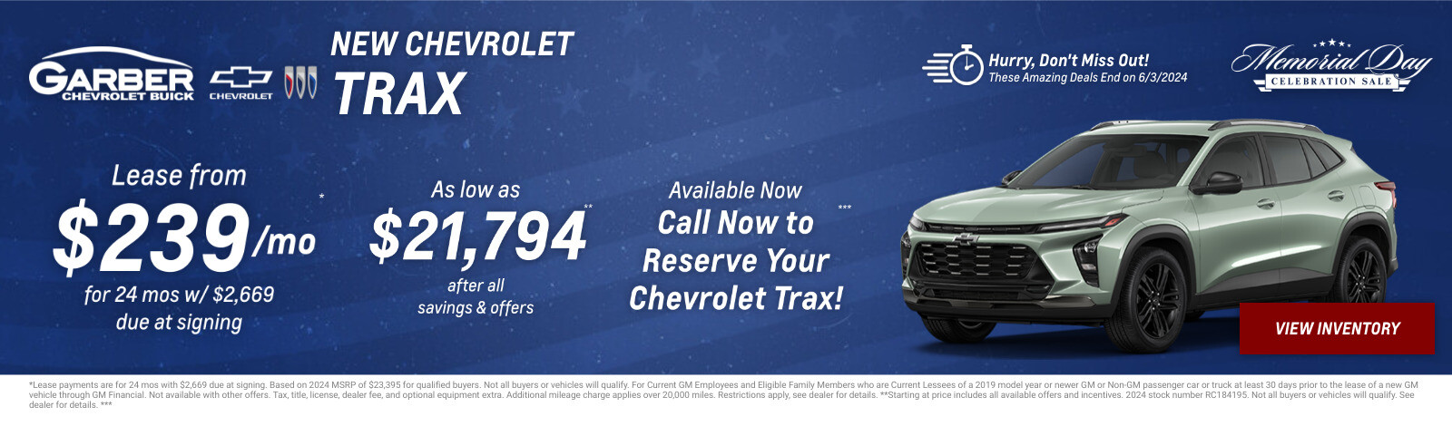 New Chevrolet Trax Current Deals and Offers in Chesaning, MI