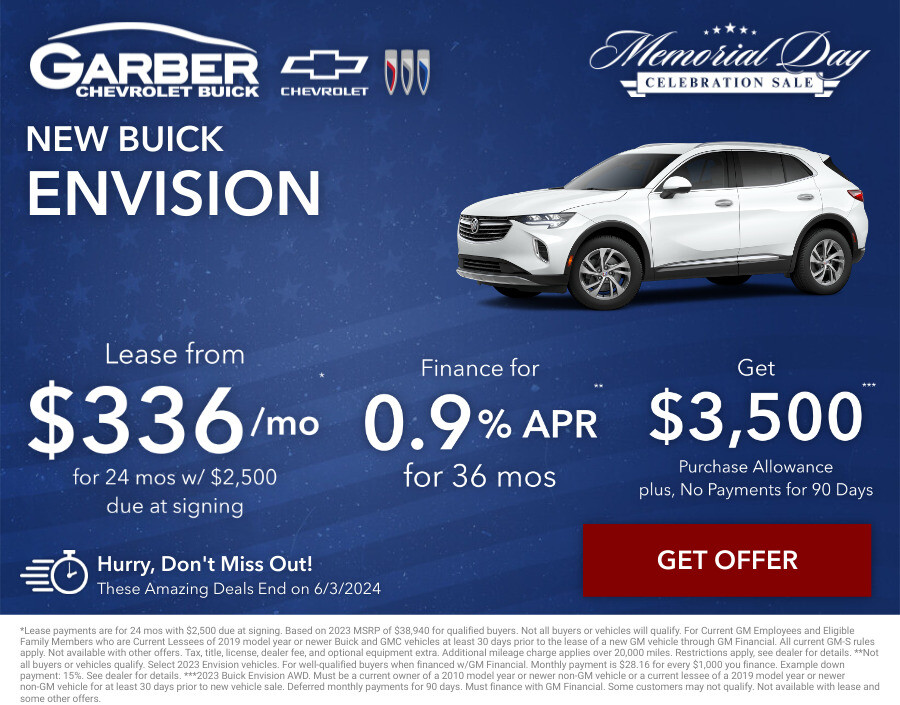 New Buick Envision Current Deals and Offers in Chesaning, MI