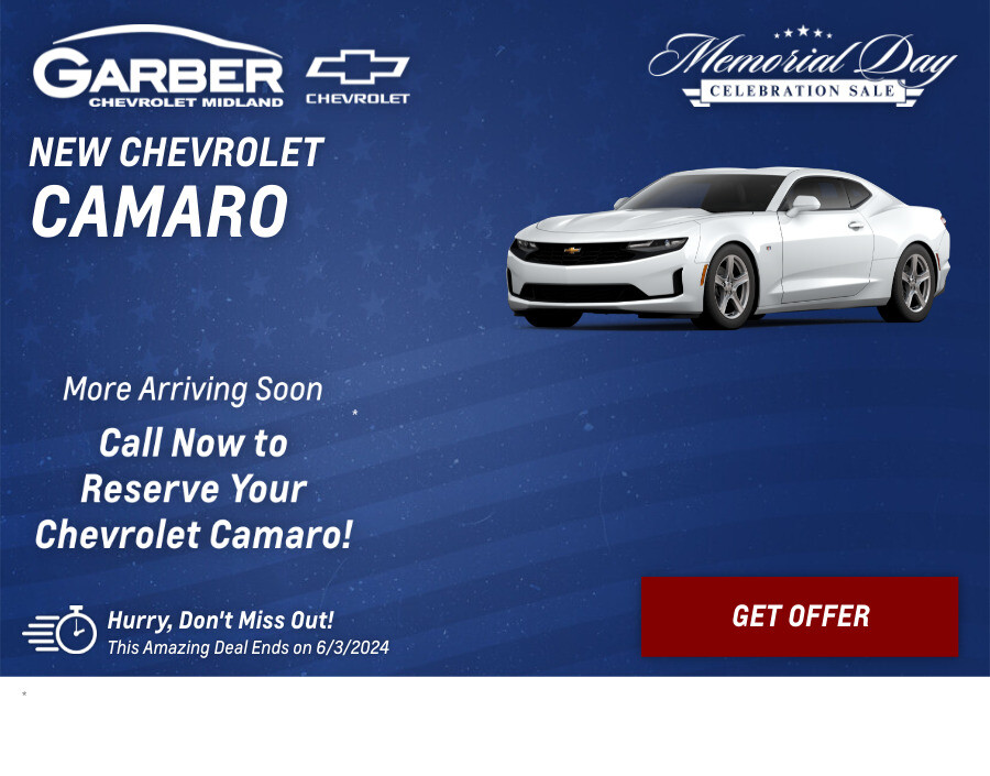 New Chevrolet Camaro Current Deals and Offers in Midland, MI