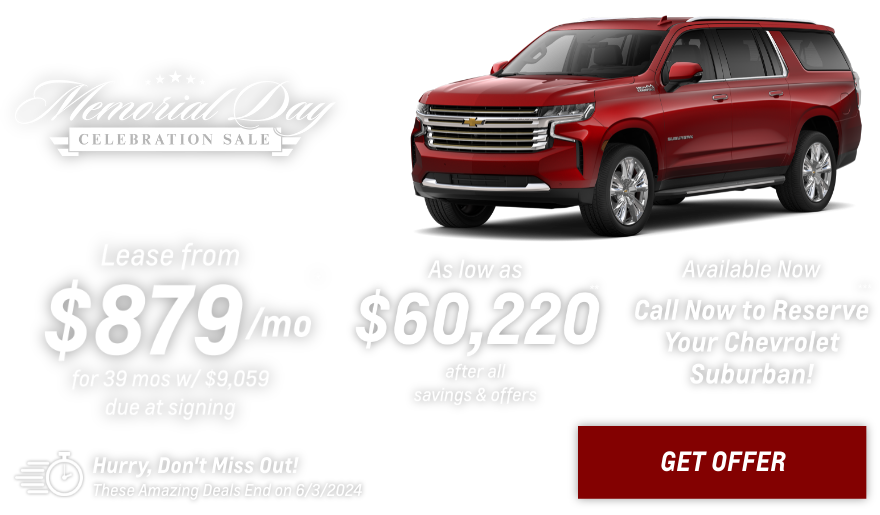 New Chevrolet Suburban Current Deals and Offers in Saginaw, MI
