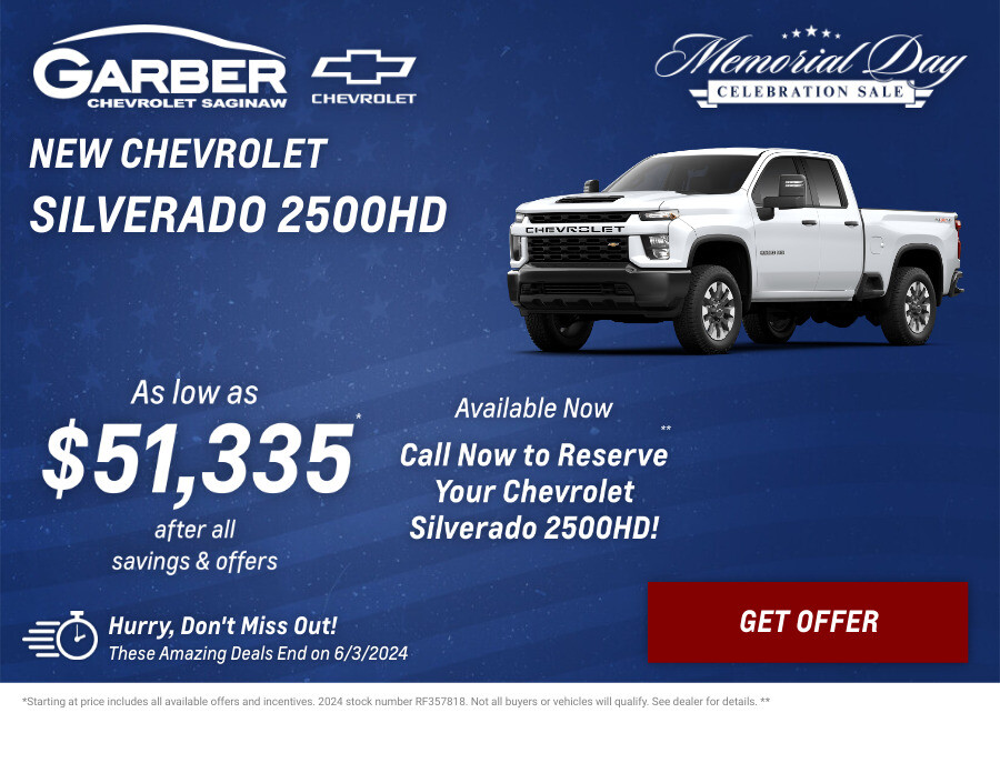 New Chevrolet Silverado-2500HD Current Deals and Offers in Saginaw, MI