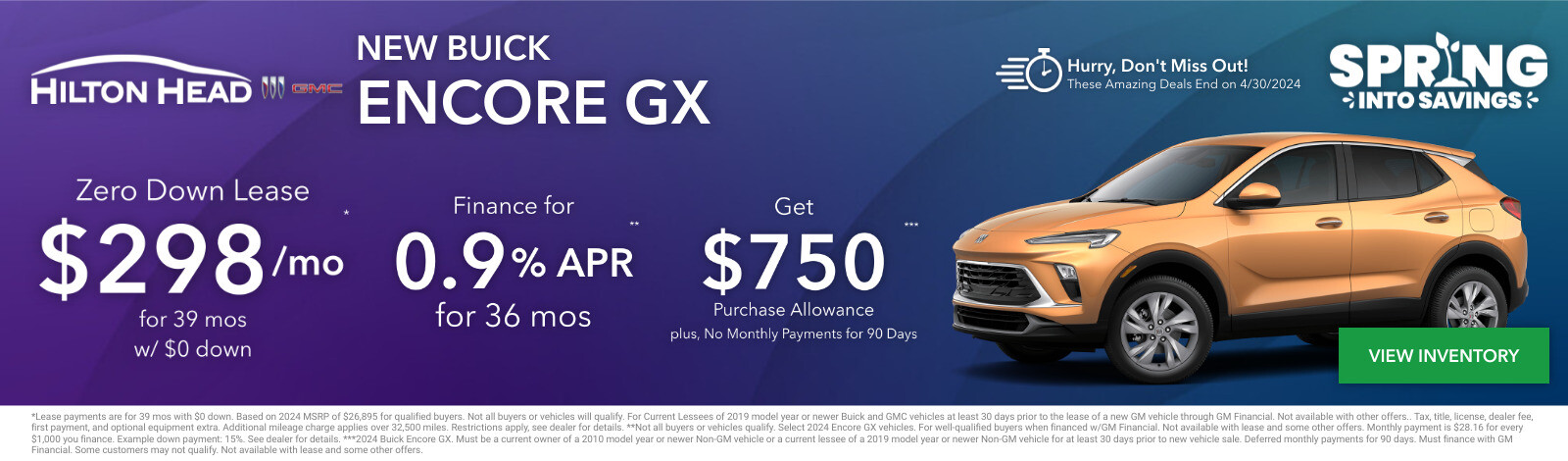New Buick Encore GX Current Deals and Offers in Savannah, GA