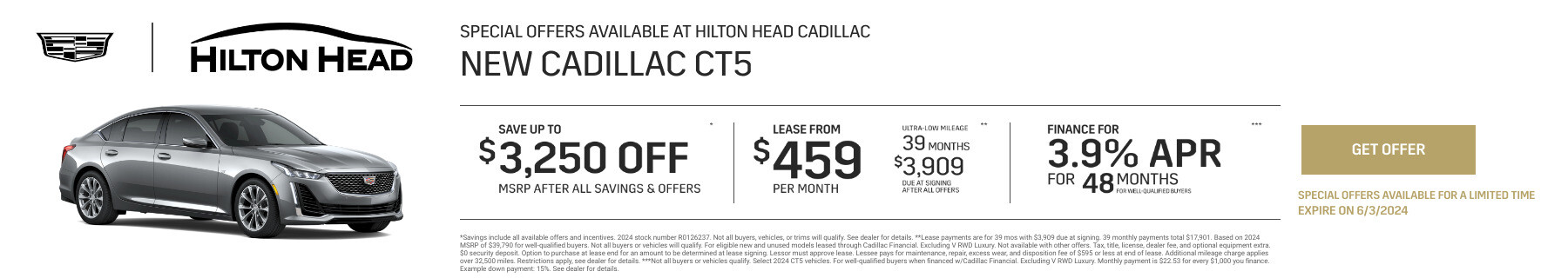 New Cadillac CT5 Current Deals and Offers in Savannah, GA