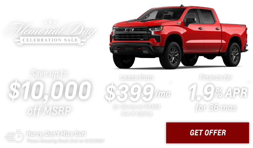New Chevrolet Silverado Current Deals and Offers in Glendale Heights, IL