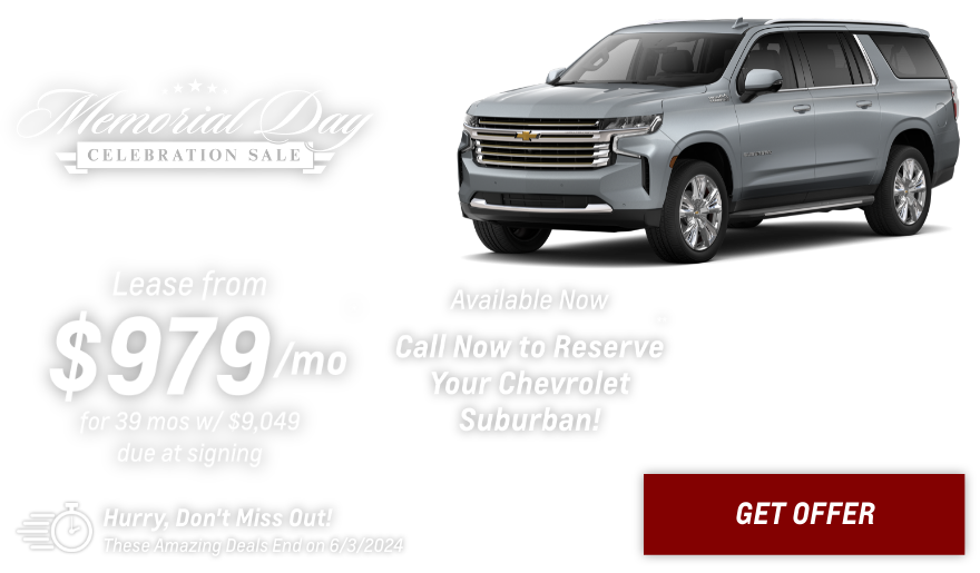 New Chevrolet Suburban Current Deals and Offers in Glendale Heights, IL