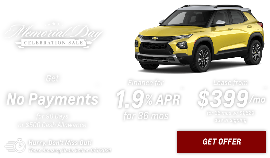 New Chevrolet Trailblazer Current Deals and Offers in Glendale Heights, IL