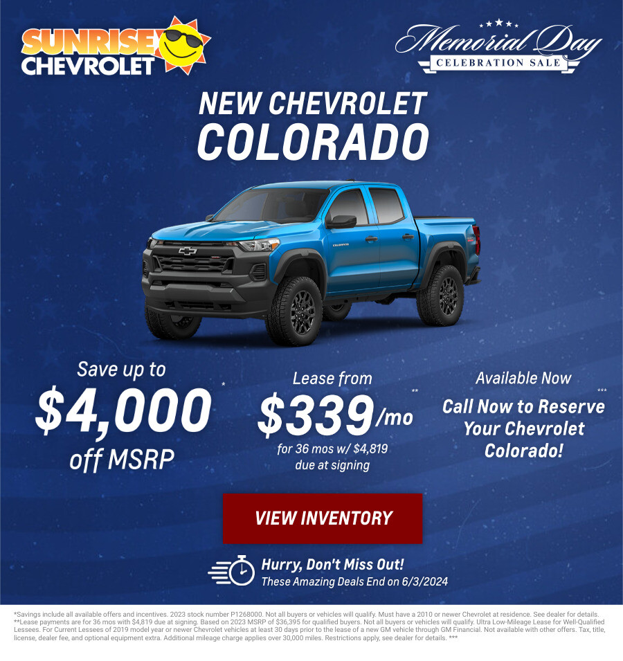 New Chevrolet Colorado Current Deals and Offers in Chicago, IL