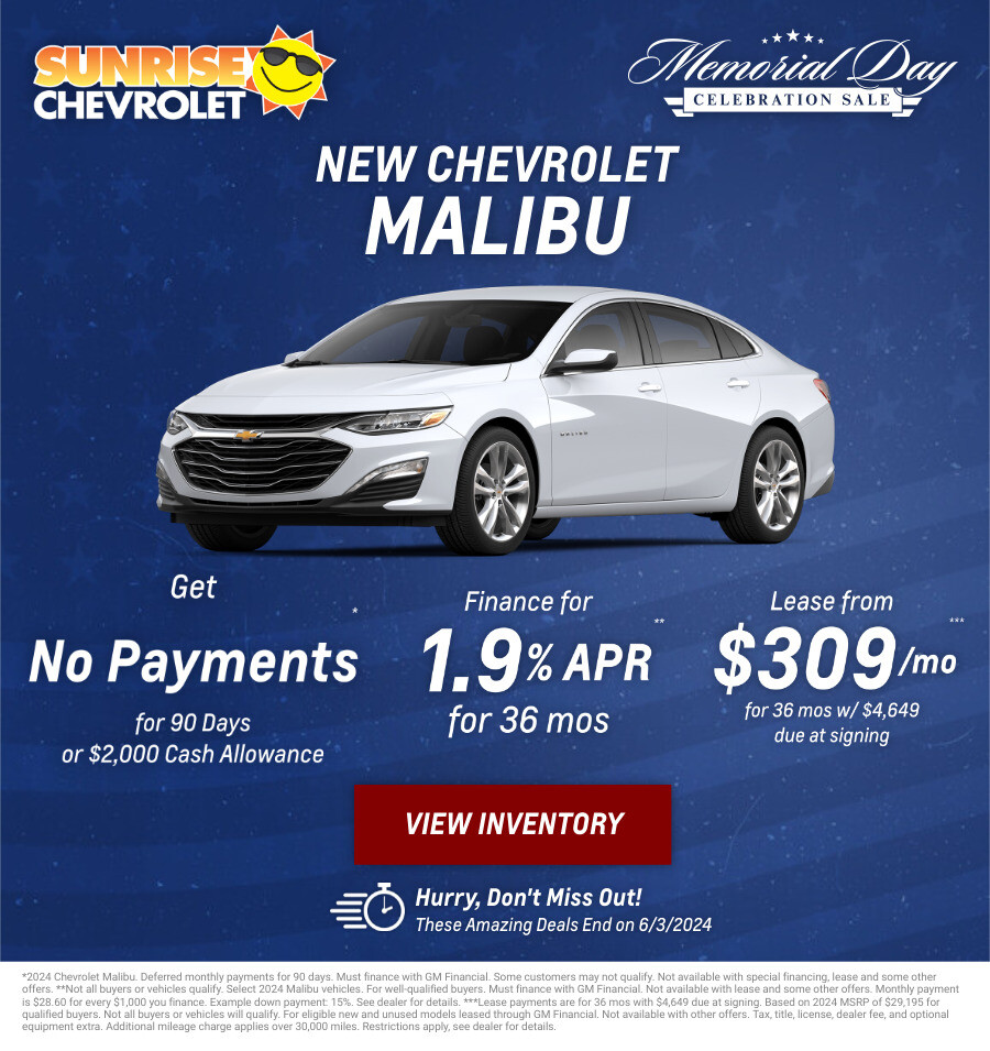 New Chevrolet Malibu Current Deals and Offers in Chicago, IL