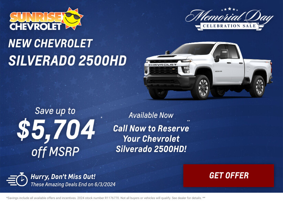 New Chevrolet Silverado-2500HD Current Deals and Offers in Glendale Heights, IL